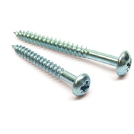 BZP Pozi Roundhead Twin Thread