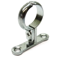 Chrome Screw On Pipe Clips