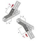 AB220 MX Channel Angle Brackets - 45 Degree